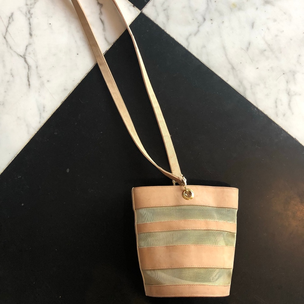 Beige and Mesh Vintage Ashneil Bag